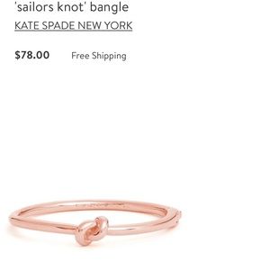 Kate Spade rose gold bracelet